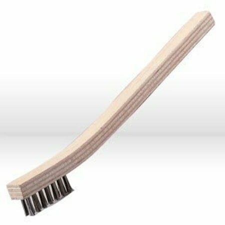 JAZ Hand Scratch Brush, Tooth Brush 3X7 Rows, .006", Brass 84180